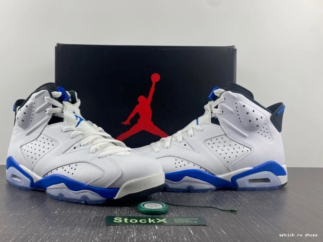 Rep Sport Jordan 6 (2014) Blue Air Retro 384664-107 0723